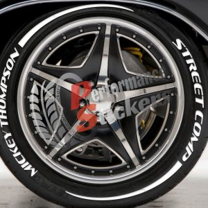 MİCKEY THOMPSON STREET COMP white + Stripes , a Set for 4 tires (637)