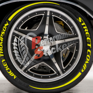 MİCKEY THOMPSON STREET COMP yellow + Stripes , a Set for 4 tires (641)