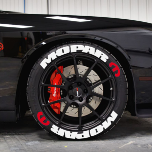 Mopar + Logo Red, Set for 4 Tires (1214)