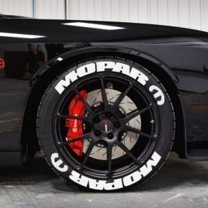 Mopar + Logo White, Set for 4 Tires (1216)