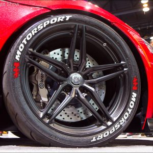 MOTORSPORT & FLAG RED , a Set for 4 tires (416)