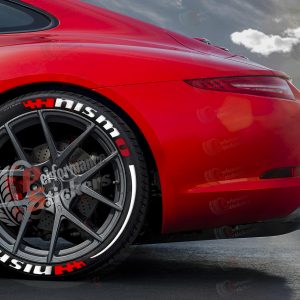 NISMO white + STRIPES , a Set for 4 tires (697)