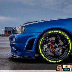 NİSSAN neon + STRIPES , a Set for 4 tires (687)