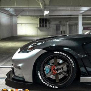 NISSAN370Z white , a Set for 4 tires (688)