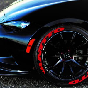 NITTO + FLAG RED ,a Set for 4 tires (214)