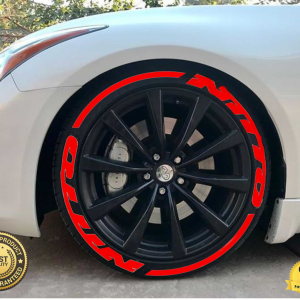 Nitto + Stripes Full Red, Set for 4 Tires (1789)