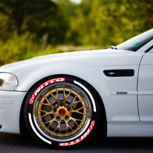 NİTTO + white Stripes , a Set 4 for tires (262)