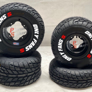 ONLY FANS + LOGO red, ATV Set for 4 tires (817)