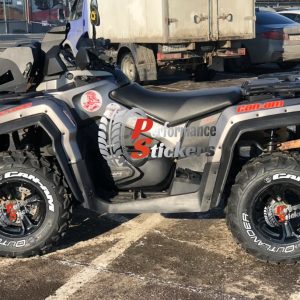 Outlander Can-Am + Logo Full Orange ,Set for 4 Tires (887)