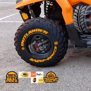 Outlander Can-Am + Logo Full Orange ,Set for 4 Tires (884)