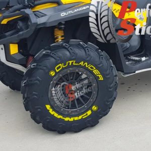 Outlander Can-Am + Logo Full Yellow ,Set for 4 Tires (890)