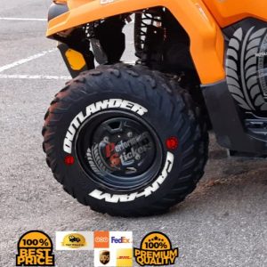 Outlander Can-Am + Logo Red ,Set for 4 Tires (883)