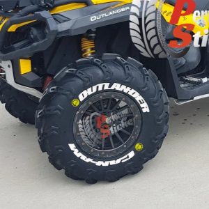 Outlander Can-Am + Logo Yellow ,Set for 4 Tires (886)