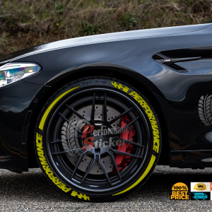 Performance + Stripes + Flag Full Yellow, Set for 4 Tires (1683)