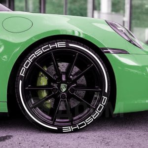 PORSCHE & STRIPES , a Set for 4 tires (418)