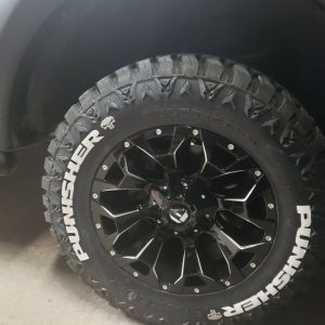 PUNISHER WHITE , a Set for 4 tires (169)