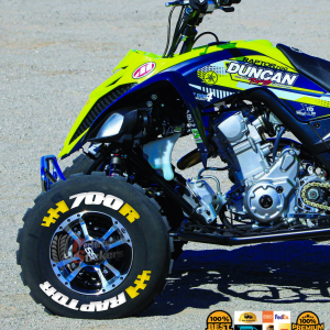 Raptor 700R + Flag Yellow, Set for 4 Tires (1041)