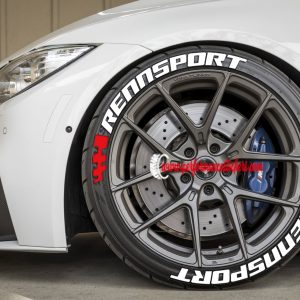 RENNSPORT & FLAG RED , a Set for 4 tires (224)