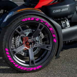 Ryker Can-Am + Flag Full Pink, Set for 3 Tires (929)