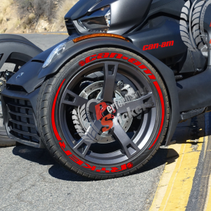 Ryker Can-Am + Stripes + Logo Full Red, Set for 3 Tires (915)