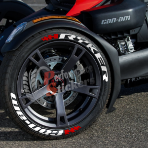 Ryker Can-Am White + Flag Red, Set for 3 Tires (896)