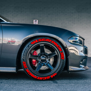 SCATPACK & 392  FLAG , a Set 4 for tires (344)