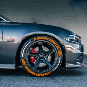 SCATPACK & 392 LOGO ORANGE + STRİPES GREY, a Set for 4 tires (339)
