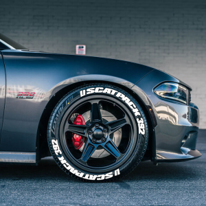 SCATPACK & 392 LOGO WHİTE , a Set for 4 tires (340)