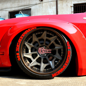 Scatpack + Flag Full Red, Set for 4 Tires (1184)