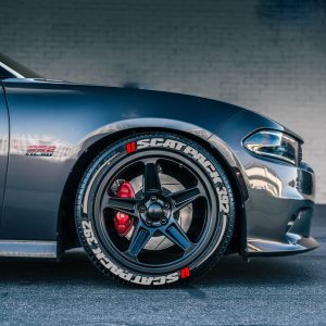 SCATPACK & STRİPES 392 GREY + LOGO RED , a Set for 4 tires (338)