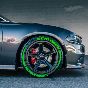 SCATPACK & STRİPES GREEN , a Set for 4 tires (336)