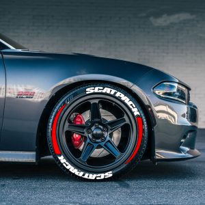 SCATPACK & STRİPES RED , a Set for 4 tires (345)