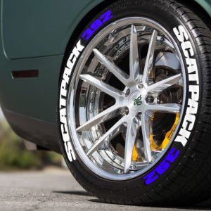 SCATPACK WHITE + 392 BLUE , a Set for 4 tires (133)