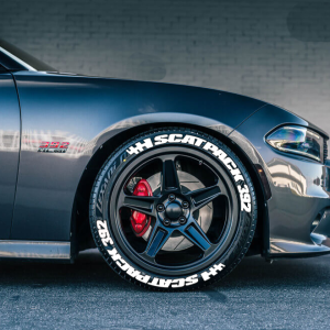 Scatpack Yellow + Logo Red, Set for 4 Tires (1202)