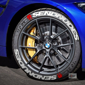 Send Nudes + Logo Red, Set for 4 Tires (1456)