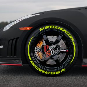 SPEED HUNTERS neon + STRIPES , a Set for 4 tires (705)