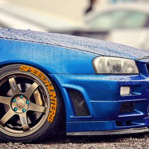 SPEEDHUNTERS ORANGE , a Set for 4 tires (245)