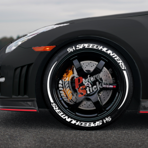 Speedhunters + Stripes + Logo Full White, Set for 4 Tires (1470)