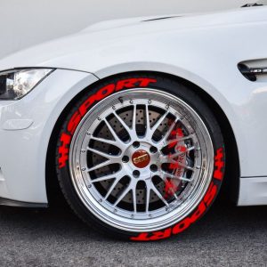 SPORT + FLAG RED , a Set for 4 tires (429)