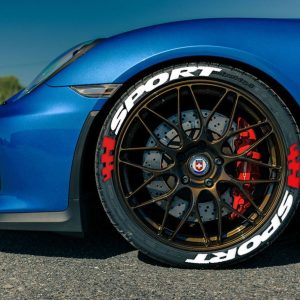 SPORT + FLAG RED , a Set for 4 tires (430)