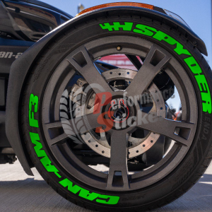 Spyder Can-Am F3 + Flag Full Green, Set for 3 Tires (985)