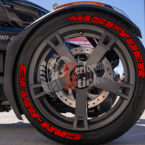 Spyder Can-Am F3 + Flag Full Red, Set for 3 Tires (963)