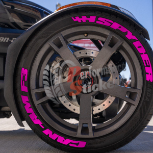 Spyder Can-Am F3 + Flag Pink, Set for 3 Tires (983)