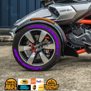 Spyder Can-Am F3 + Logo Full Purple, Set for 3 Tires (998)