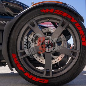 Spyder Can-Am + Flag Full Red, Set for 3 Tires (964)