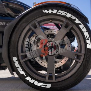 Spyder Can-Am + Flag Full White, Set for 3 Tires (948)