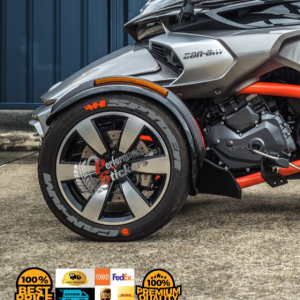 Spyder Can-Am Grey + Logo Red, Set for 3 Tires (993)