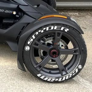Spyder Can-Am + Logo White, Set for 3 Tires (945)