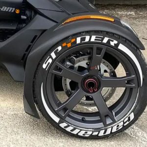 Spyder Can-Am Orange Detail + Stripes White, Set for 3 Tires (954)