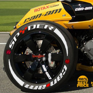 Spyder Can-Am Red Detail + Stripes + Logo, Set for 3 Tires (995)